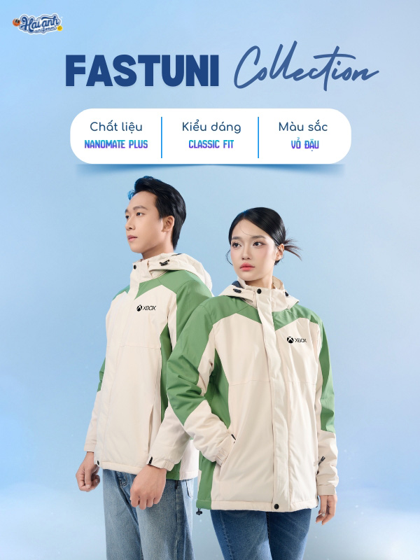 Áo khoác FastUni form suông hiện đại, dễ mặc cho mọi dáng