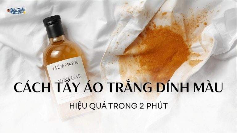 Cách Tẩy Áo Trắng Bị Dính Màu Hiệu Quả Trong 2 Phút