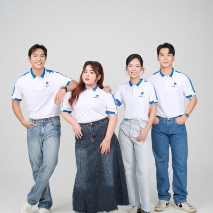 Mẫu Áo Polo Đồng Phục Công Ty Aircool Màu Bích- 2