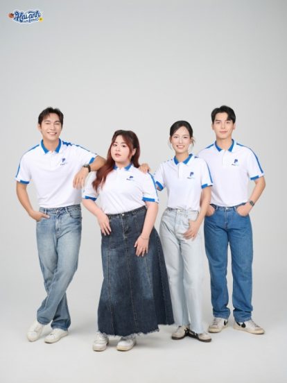 Mẫu Áo Polo Đồng Phục Công Ty Aircool Màu Bích- 2