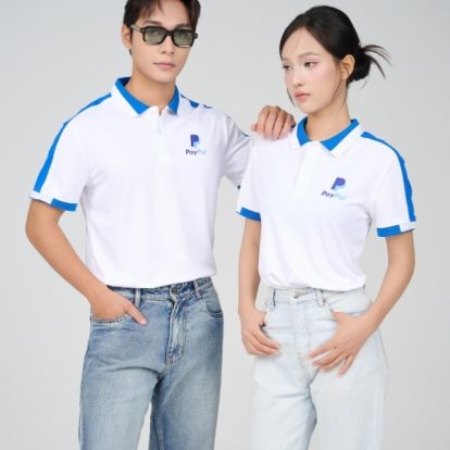 Mẫu Áo Polo Đồng Phục Công Ty Aircool Màu Bích