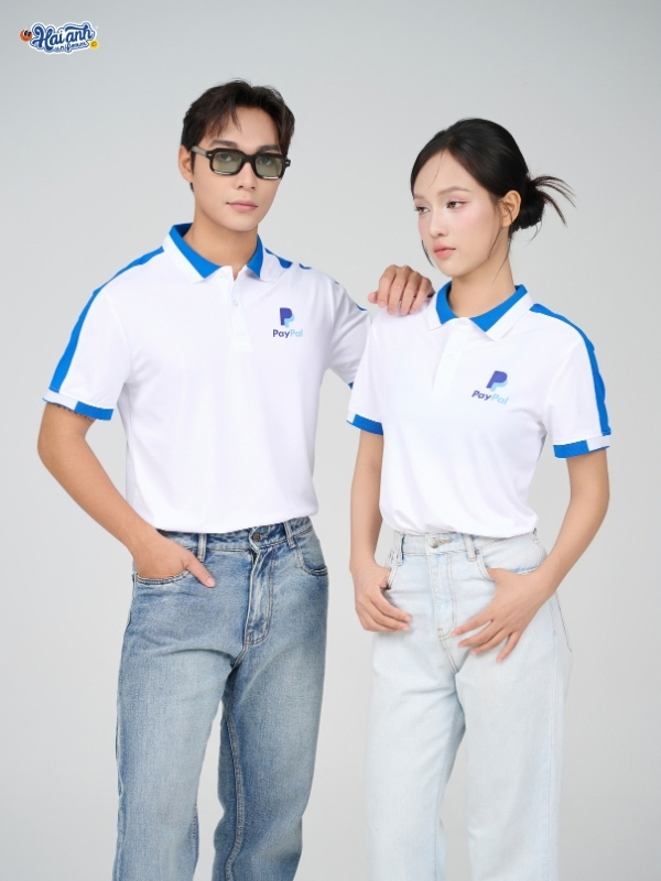 Mẫu Áo Polo Đồng Phục Công Ty Aircool Màu Bích