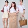 Mẫu Áo Polo Đồng Phục Công Ty Aircool Màu Đỏ Đô