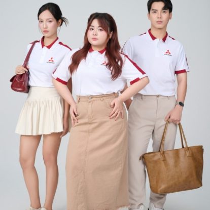 Mẫu Áo Polo Đồng Phục Công Ty Aircool Màu Đỏ Đô