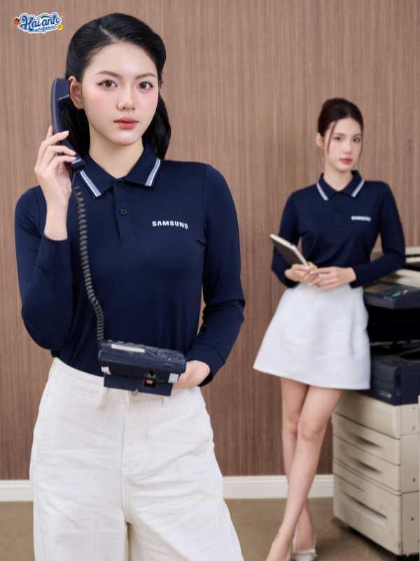 Áo polo dài tay Samsung form Regular fit trẻ trung, chuyên nghiệp