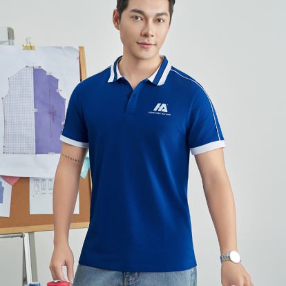 Mẫu áo polo đồng phục công ty Intersection màu bích được Hải Anh Uniform-2