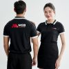 Mẫu áo polo đồng phục công ty Intersection màu đen MSB-1