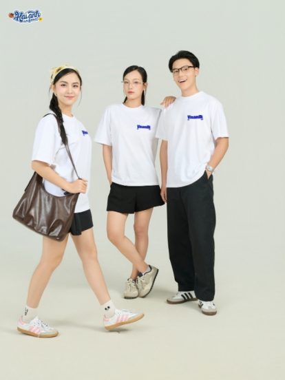 Mẫu Áo Thun Đồng Phục Công Ty FastUni Màu Trắng- 1