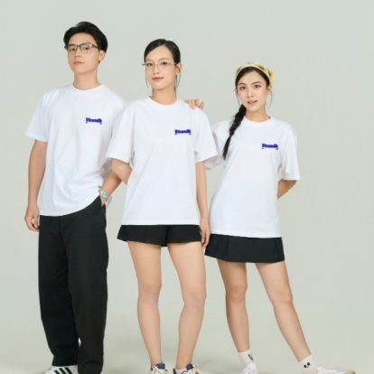 Mẫu Áo Thun Đồng Phục Công Ty FastUni Màu Trắng- 2