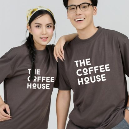 Mẫu Áo Thun Đồng Phục Công Ty FastUni Màu Xám Chì - 2