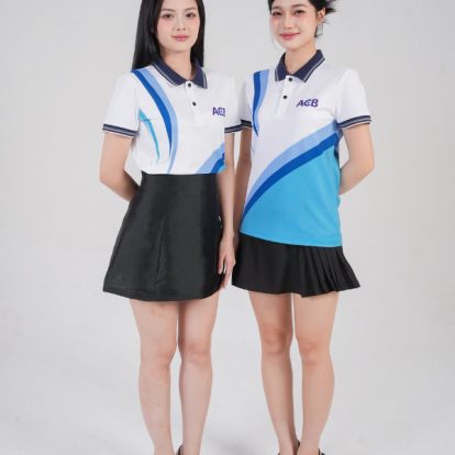 Mẫu Áo Polo Đồng Phục ACB In Chuyển Nhiệt - 2