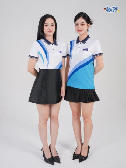 Mẫu Áo Polo Đồng Phục ACB In Chuyển Nhiệt - 2