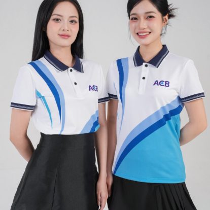 Mẫu Áo Polo Đồng Phục ACB In Chuyển Nhiệt - 1