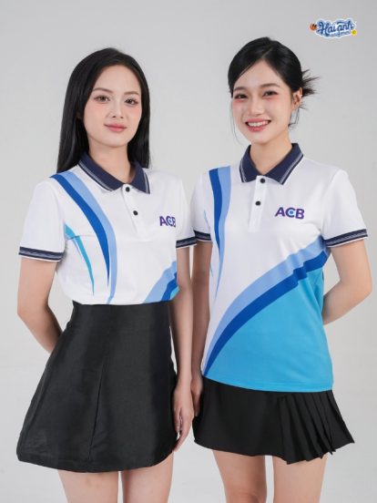 Mẫu Áo Polo Đồng Phục ACB In Chuyển Nhiệt - 1