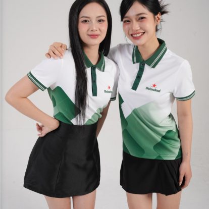 Mẫu Áo Polo Đồng Phục Công Ty Heniken In Chuyển Nhiệt - 1