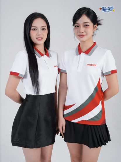 Mẫu Áo Polo Đồng Phục Công Ty Viettel In Chuyển Nhiệt - 2
