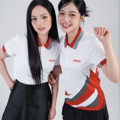 Mẫu Áo Polo Đồng Phục Công Ty Viettel In Chuyển Nhiệt - 1