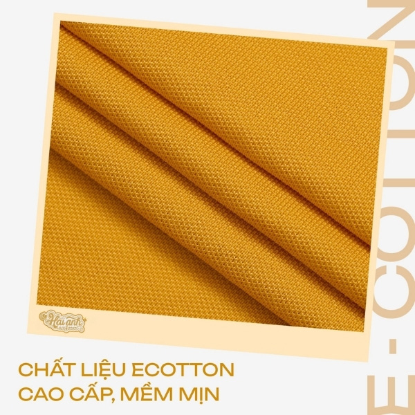 Chất liệu Ecotton cao cấp thoáng mát, thấm hút tốt và bền bỉ.
