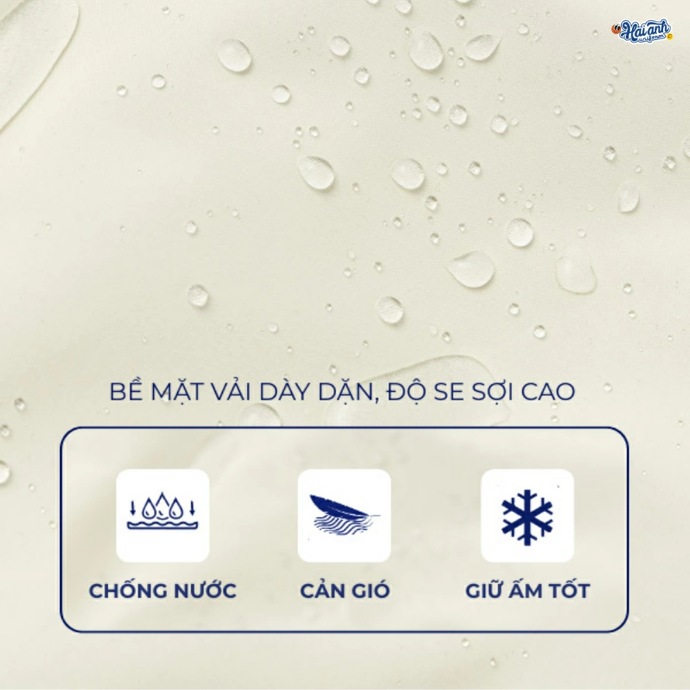 Chất liệu may đồng phục áo gió Fast Uni với nhiều ưu điểm như chống nước, cản gió hiệu quả