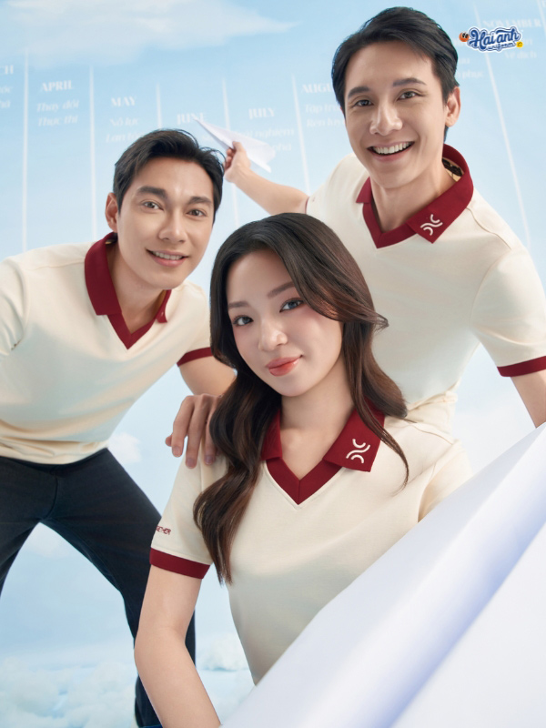 Cận cảnh bề mặt vải thoáng khí, giữ form dáng chuẩn cho mẫu áo polo đồng phục