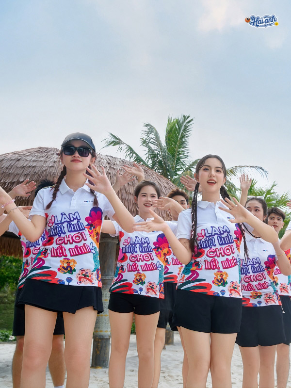 Mẫu áo thun năng động, thoải mái cho mọi hoạt động team building