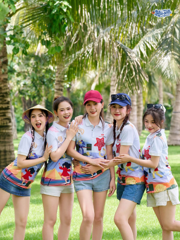 Áo thun form suông năng động, thoải mái cho mọi hoạt động team building