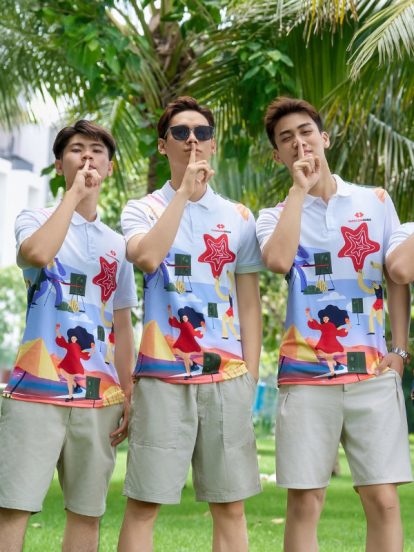 Áo thun đồng phục team building Summer 02 mang phong cách trẻ trung, nổi bật