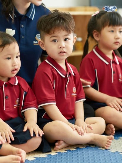 Mẫu Đồng Phục Mầm Non Aircool 01 Màu Đỏ Đô - 1