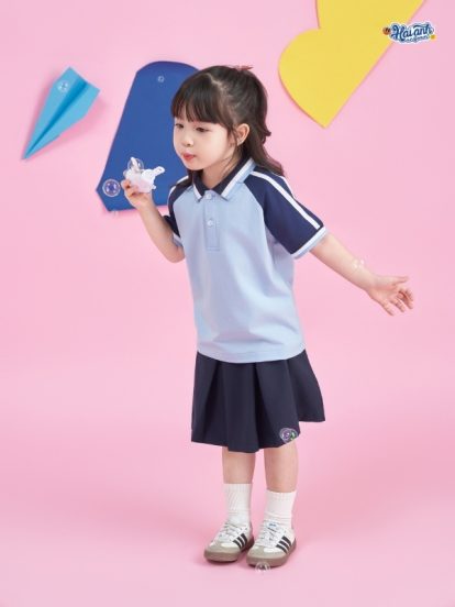 Mẫu Đồng Phục Mầm Non Hacool 01 Màu Xanh Biển - 1