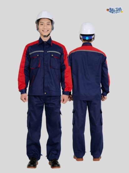 Mẫu đồng phục bảo hộ lao động vải kaki 65 mã 39 - 1