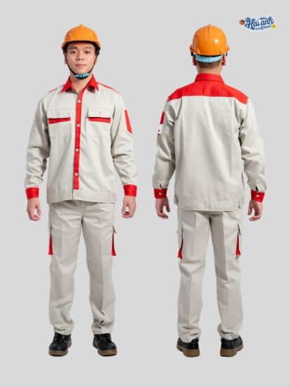 Mẫu Đồng Phục Bảo Hộ Lao Động Vải Pangrim 2.1 Mã 10 - 1